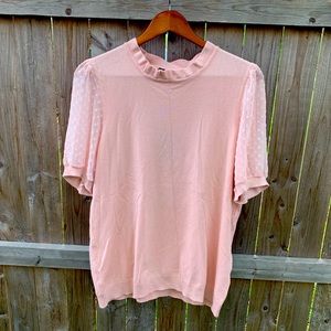 SOLD - NWT Adrianna Papell Puff Sleeve Top
